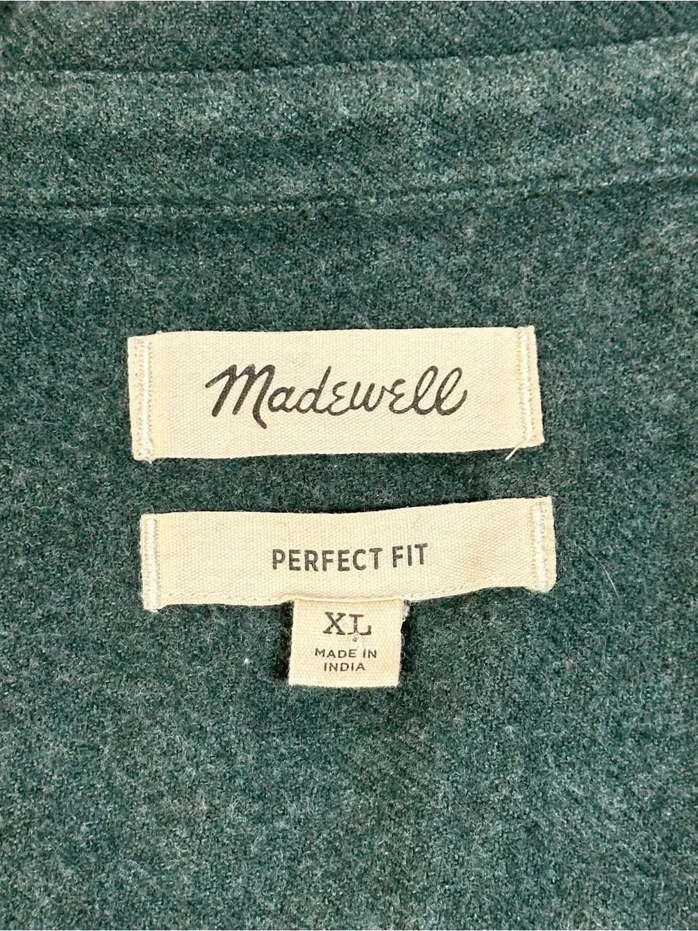 Madewell Sunday Flannel Perfect Shirt, Button Down, Cotton - Mens XL - Picture 4 of 15